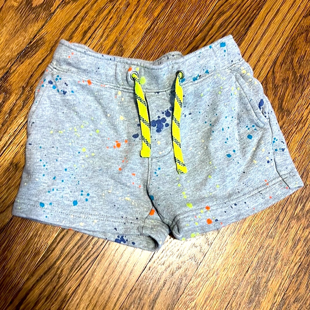 Crewcuts paint splattered shorts